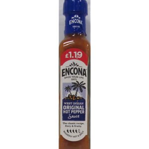 Encona Hot Pepper Sauce PM £1.19 142ml × 6 × 1