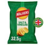 Walkers Salt & Vinegar Crisps 32.5g × 32 × 1