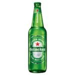 Heineken Original Premium Lager Beer 5% ABV Large Bottle  650ml × 12 × 1
