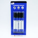 PERMANENT MARKERS ASSORTED   4PK x 1