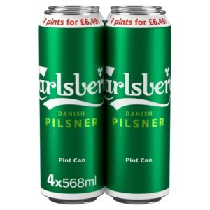 Carlsberg Danish Pilsner Pint Can 568ml ×6×1 PM £6.49