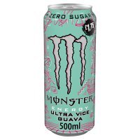 Monster Energy Drink Ultra Vice Guava Zero Sugar PM £1.7 12 x 500ML