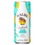 Malibu Pre-Mixed Piña Colada Rum Drink 250ml Case of 12 x 250ml