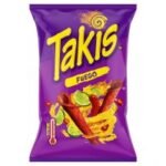 Takis Fuego Chilli and Lime Flavour Corn Snack 180g 10 x 180g