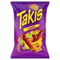 Takis Fuego Chilli and Lime Flavour Corn Snack 180g 10 x 180g