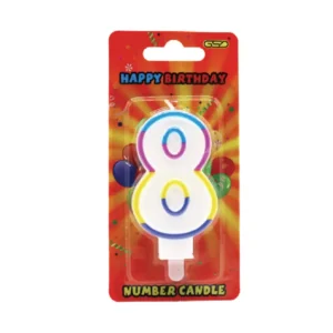 NUMBER CANDLES No . (8) 1 x 6PK