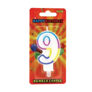 NUMBER CANDLES No . (9) 1 x 6PK