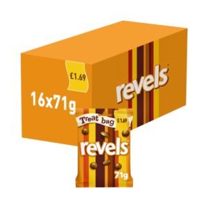 Revels Milk Chocolate Bag wth Raisins, Coffee or Orange £1.69 PMP 71g 71g × 20 × 1