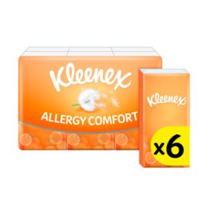 KLEENEX ALLERGY COMFORT POCKET TISSUES 6 PACK X 10 X 1