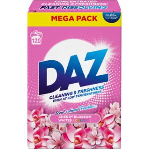 DAZ SOAP POWDER  WHITES & COLOURS CHERRY B (120w) 6KG X 1