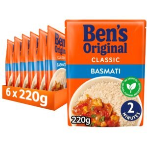 Bens Original Basmati Microwave Rice 220g × 6 × 1
