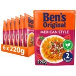 Bens Original Mexican Style Microwave Rice 220g × 6 × 1