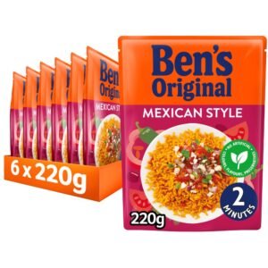 Bens Original Mexican Style Microwave Rice 220g × 6 × 1
