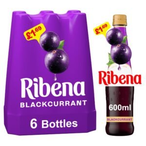 Ribena Blackcurrant Squash 600ml  PM £1.69 600ml × 6 × 1