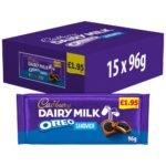 Cadbury Dairy Milk Oreo Sandwich Bar PMP 195P  96g × 15 × 1