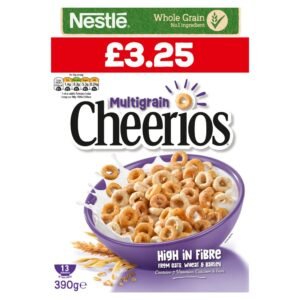 Nestlé Cheerios Multigrain Hoop Breakfast Cereal 390g 390g × 6 × 1