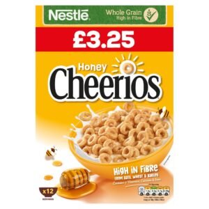 Nestlé Cheerios Honey Multigrain Hoop Breakfast Cereal 370g 370g × 6 × 1