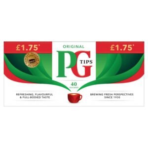 PG Tips 40 Original Tea Bags 116g 40s × 6 × 1