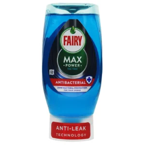 Fairy Max Power Washing-Up Liquid Antibacterial Tea Tree 370ml × 8 × 1