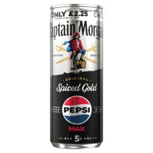 Captain Morgan Original Spiced Gold and Pepsi MAX Premix 250ml 5% vol £2.25 PMP 250ml × 12 × 1