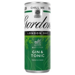 Gordon's Gin & Tonic 5% vol 250ml Can £2.25 PMP 250ml × 12 × 1