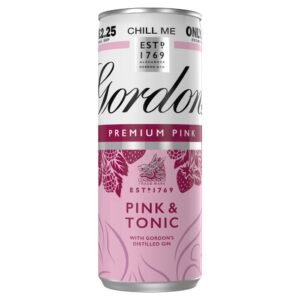 Gordon's Premium Pink Gin & Tonic 5% vol 250ml £2.25 PMP 250ml × 12 × 1