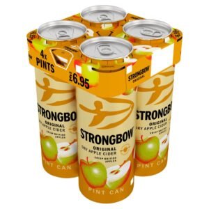 Strongbow Original Dry Apple Cider Pint Can 4 x 568ml 568ml×6×1