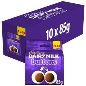 Cadbury Dairy Milk Chocolate Buttons £1.69PMP Bag 85 g 85g × 10 × 1