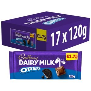 Cadbury Dairy Milk Oreo Chocolate 120g 120g × 17 × 1