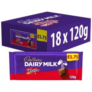 Cadbury Dairy Milk Daim Chocolate 120g 120g × 18 × 1