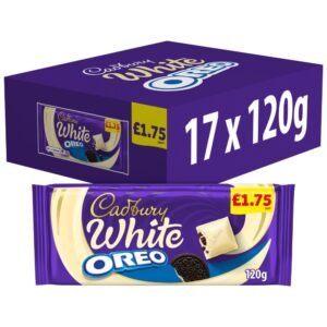Cadbury Oreo White Chocolate 120g 120g × 17 × 1