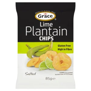 Grace limePlantain Chips Lime 9x85g