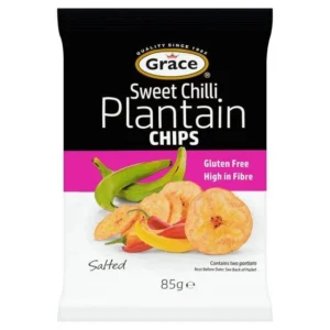 Grace Lime Plantain Chips 85g × 9 × 1