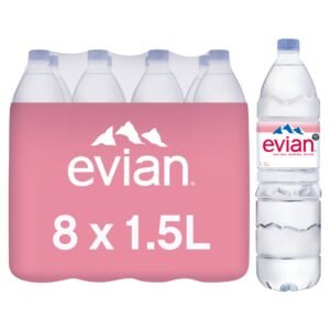 Evian Still Natural Mineral Water  1.5Ltr × 8 × 1