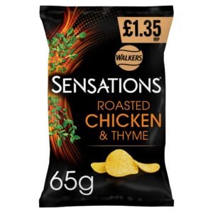 Walkers Sensations Chicken & Thyme Sharing Crisps 65g PMP RRP £1.35 65g × 18 × 1