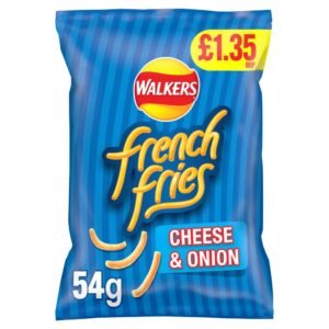 Walkers French Fries Cheese & Onion Crisps 54g PMP £1.35 RRP 54g × 18 × 1
