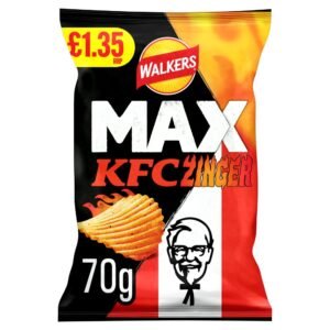 Walkers MAX KFC Zinger Chicken Crisps PMP £1.35  70g × 15 × 1
