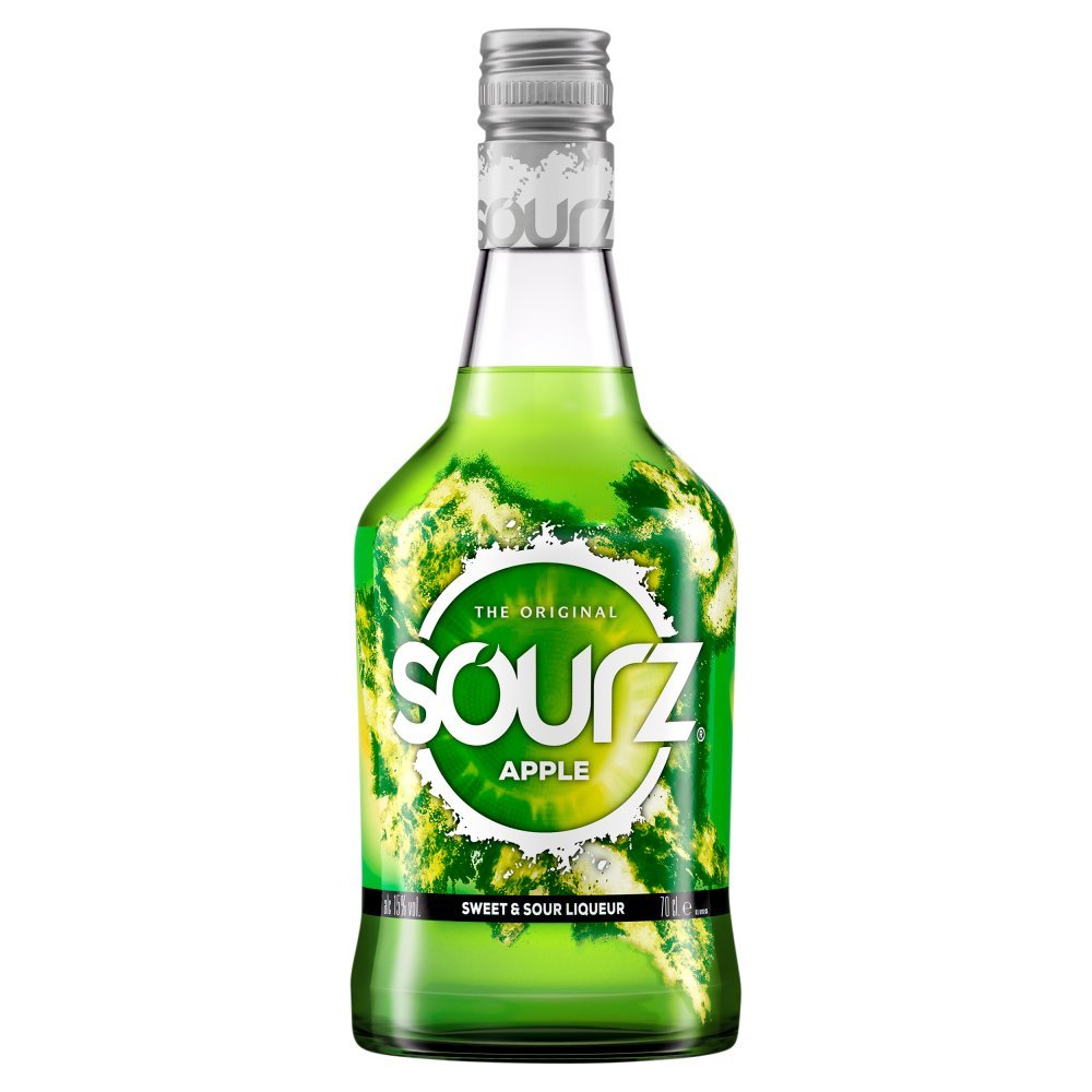 Sourz Apple Sweet & Sour Liqueur 70Cl × 6