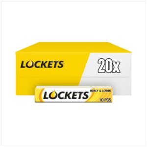 Lockets Honey & Lemon Cough Sweet Menthol Lozenges  43g × 20 × 1