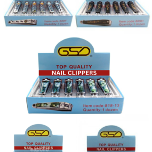 GSD NAIL CUTTERS ASSORTED DESIGNS  12PK x 1