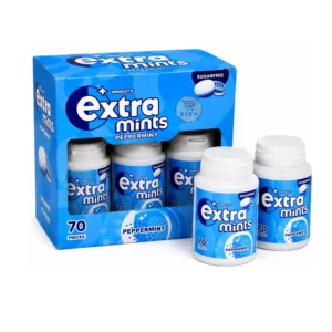 Wrigley's Extra Mints Peppermint Sugar Free Bottle 70pce×6×1
