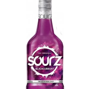 Sourz Blackcurrant Sweet & Sour Spirit Drink 70Cl × 1
