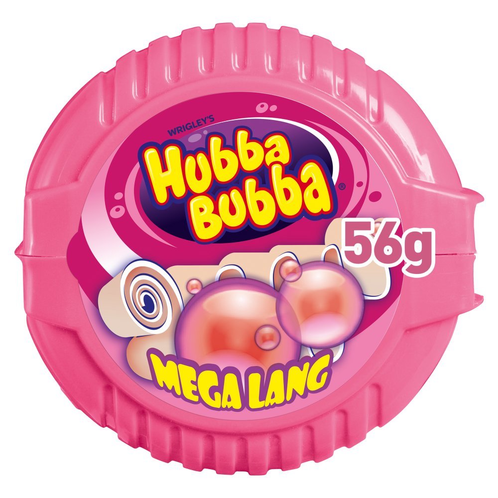 4009900379564 Hubba Bubba Chewing Gum Tape Fancy Fruit 56g Pkt × 12 × 1 - Image 1