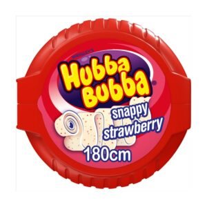 Hubba Bubba Chewing Gum Tape Strawberry 56g Pk × 12 × 15