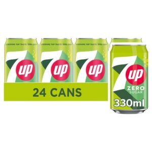 7UP Zero Sugar Free Lemon & Lime Can 330ml × 24 × 1