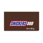 Snickers Duo Peanut & Caramel Chocolate Bar 69g 69g × 24 × 1
