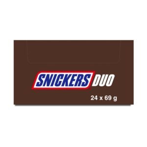 Snickers Duo Peanut & Caramel Chocolate Bar 69g 69g × 24 × 1