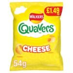 Walkers Quavers Cheese Snacks Crisps PMP 54g £1.49 RRP 54g × 18 × 1