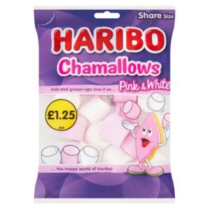 HARIBO Chamallows Marshmallows Pink & White Sharing Bag  140g × 12 × 1