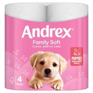 Andrex Family Soft Toilet Tissue 4 Rolls 4Roll × 6 × 1